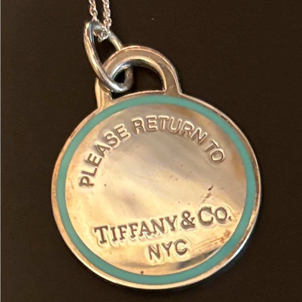 Tiffany & Co. Silver and Blue Necklace